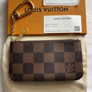 Louis Vuitton N62658 Damier Ebene Key Cles Pouch BNIB Made in France
